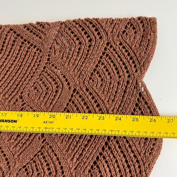 Madeleine Knit Boat Neck Sweater Brown L 10/12 - Picture 8 of 8